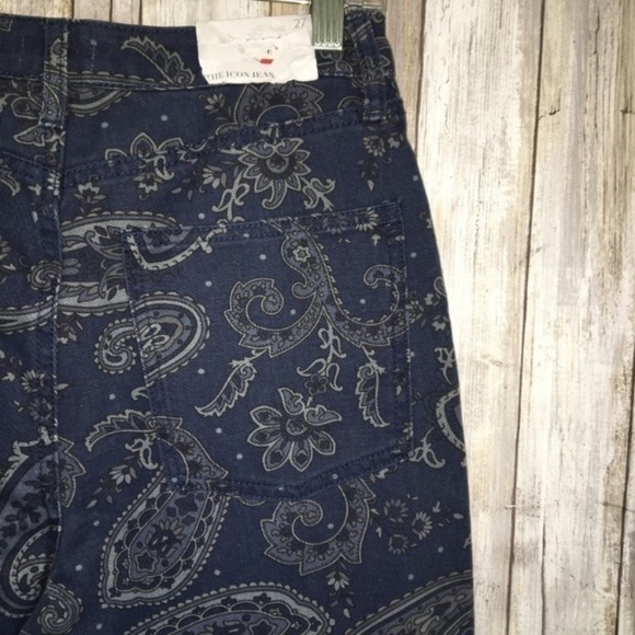 NWT WeWoreWhat The Icon Night Sky Paisley Straight Leg Jeans - Picture 7 of 7
